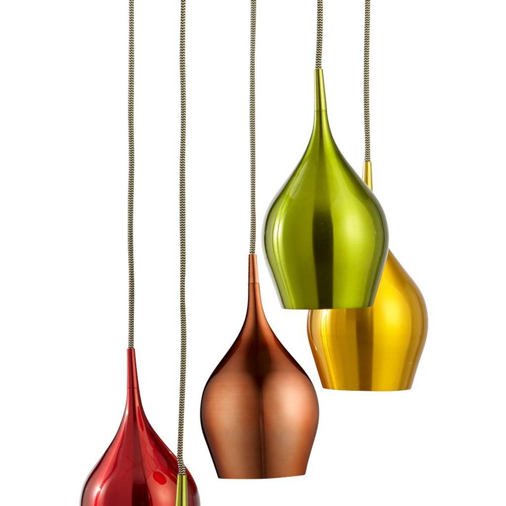Searchlight Vibrant Multi-Coloured 5lt Cluster Pendant