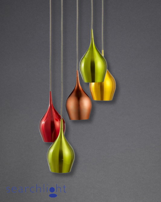 Searchlight Vibrant Multi-Coloured 5lt Cluster Pendant