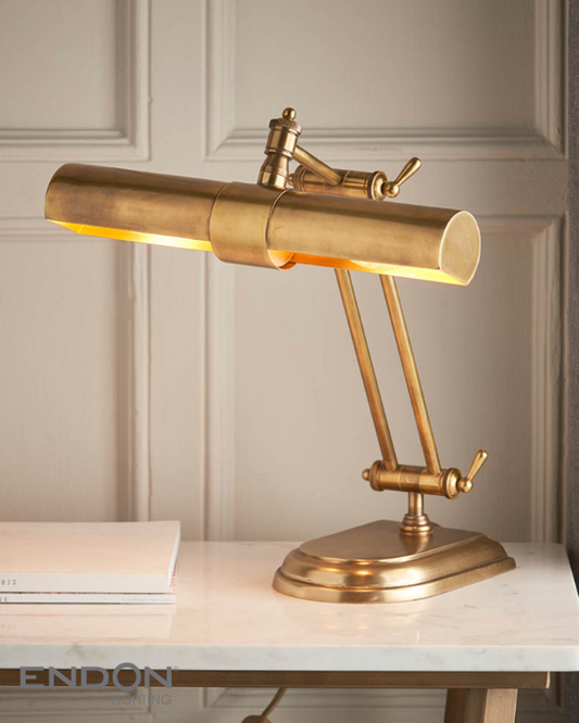 Endon Winchester Solid Brass Table Lamp