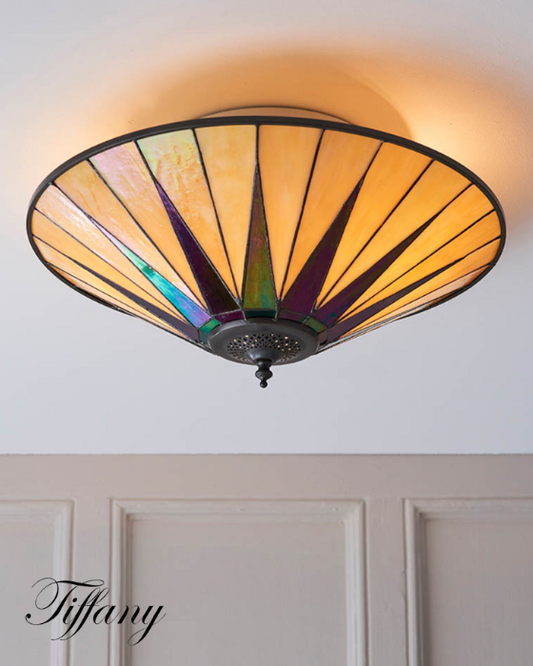 Tiffany Dark Star Large 2 Light Flush