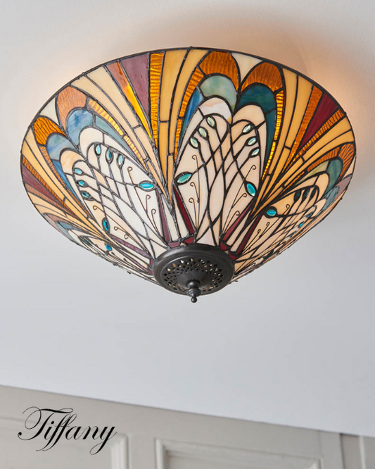 Tiffany Hector 2 Light Medium Flush