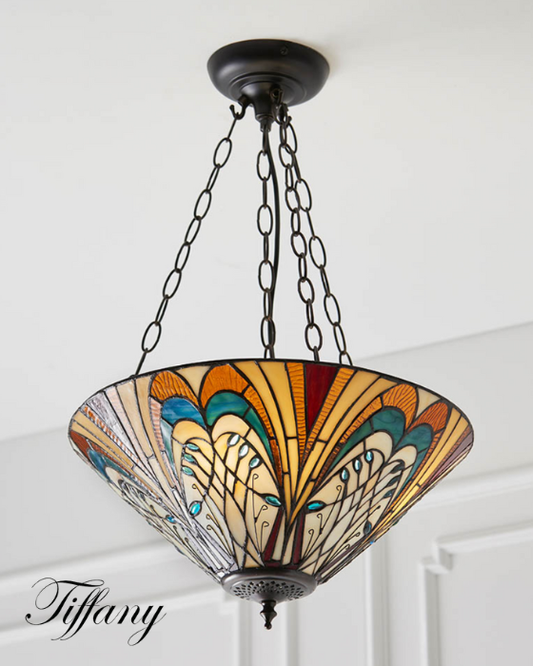 Tiffany Hector 3 Light Medium Inverted Pendant