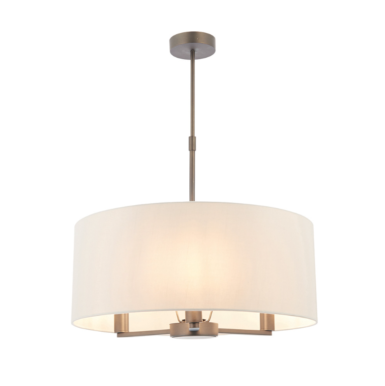 Endon Daley 3 Light Bronze Pendant with Shade
