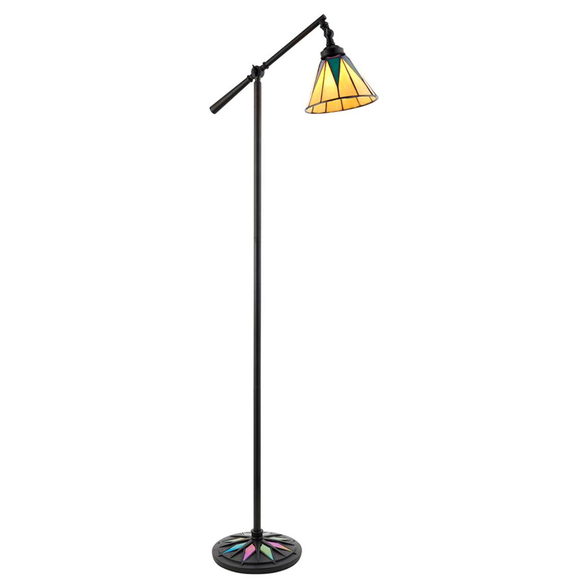 Tiffany Dark Star Task Floor Lamp