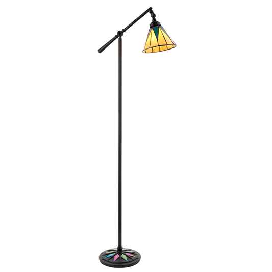 Tiffany Dark Star Task Floor Lamp