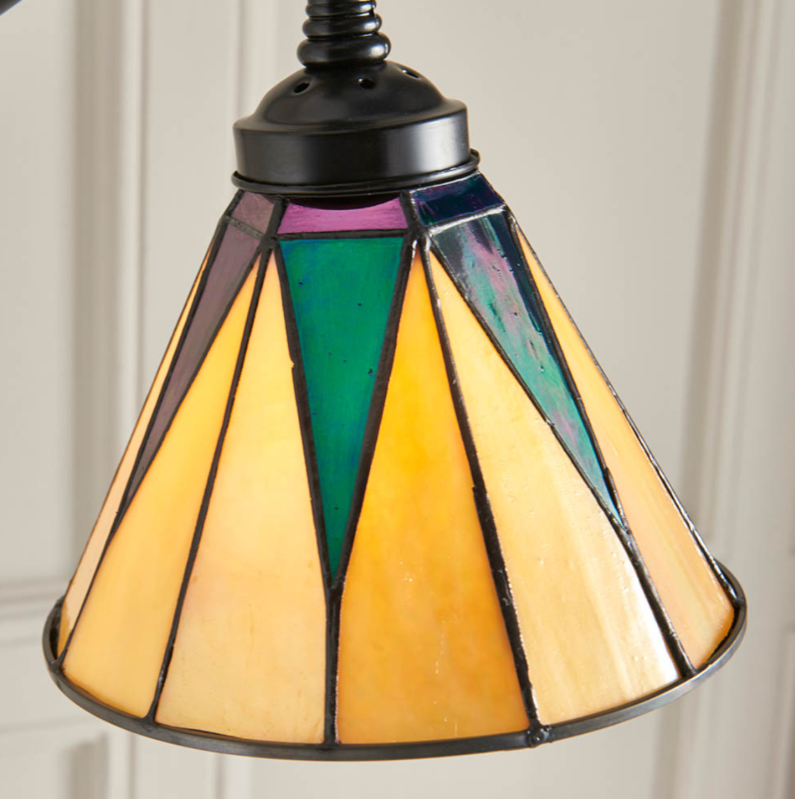 Tiffany Dark Star Task Floor Lamp