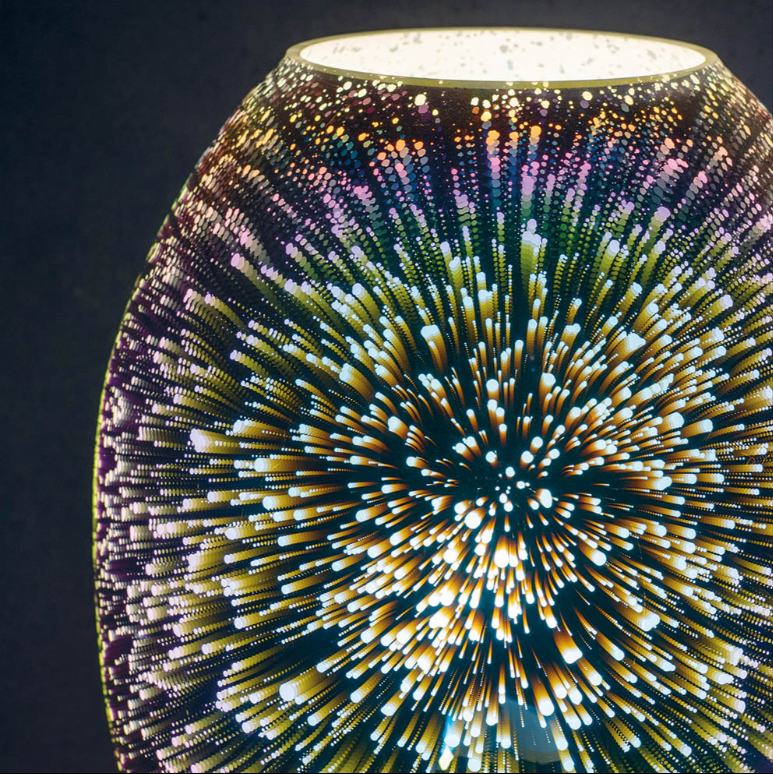 Endon Stellar Chrome Holographic Touch Table Lamp