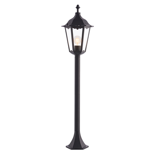 Endon Burford Black Outdoor Bollard
