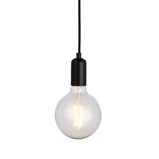 Endon Studio 6 Light Black Pendant