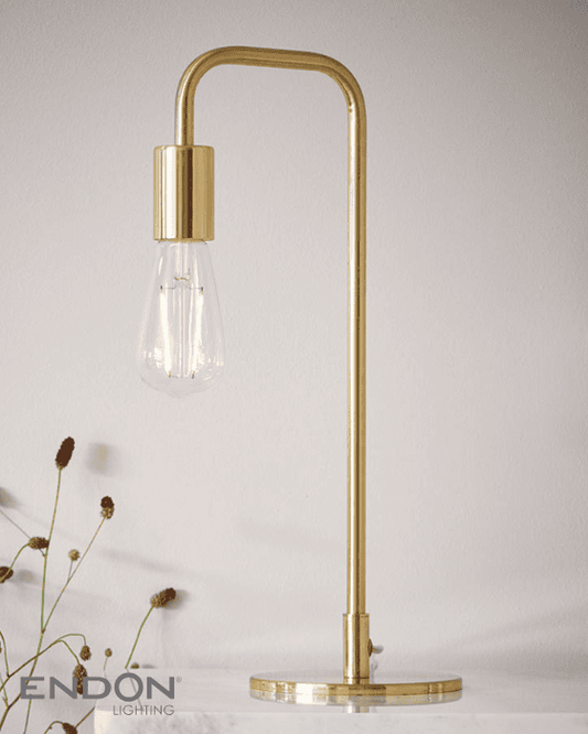 Endon Rubens Brass Table Lamp