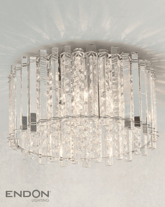 Endon Hanna Crystal 4 Light Flush