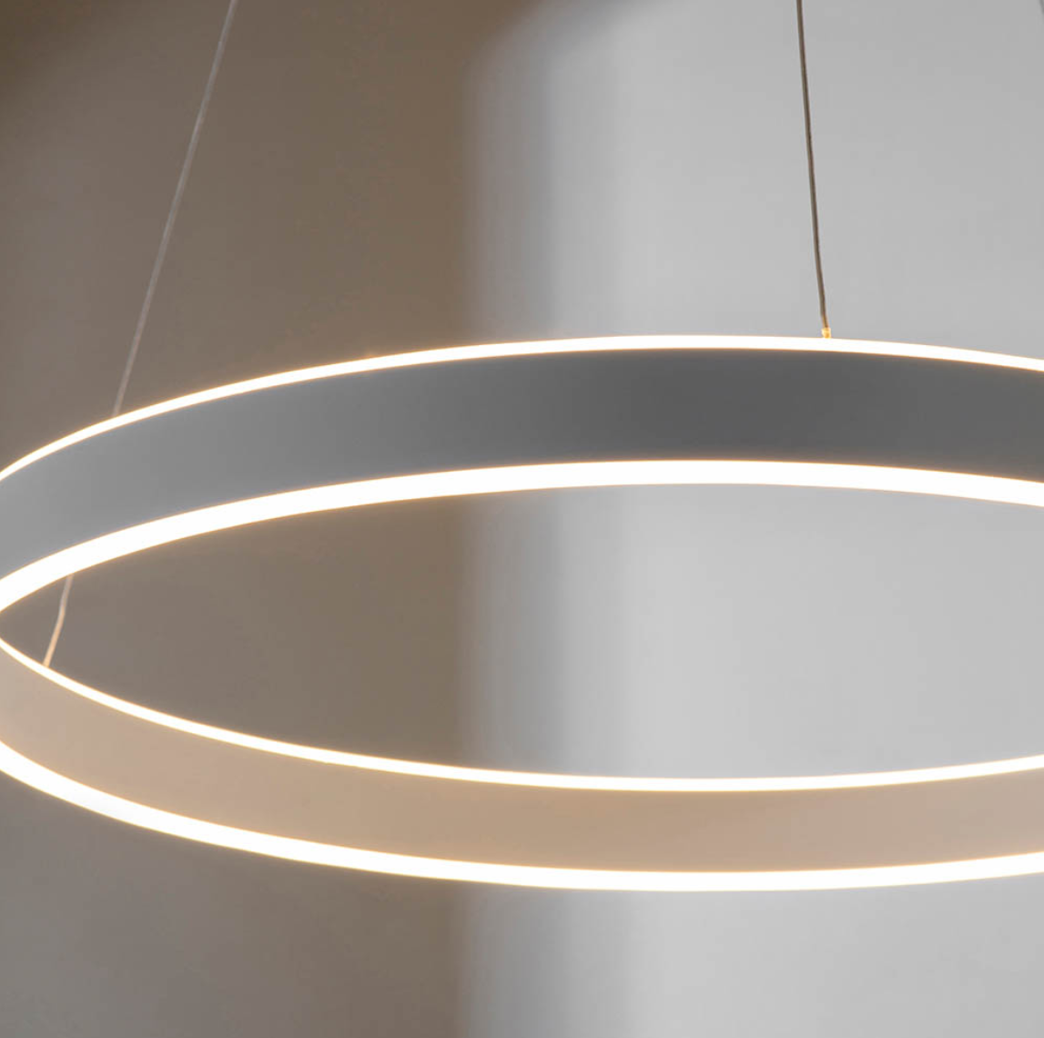 Endon Gen Ring Matt Nickel LED Pendant