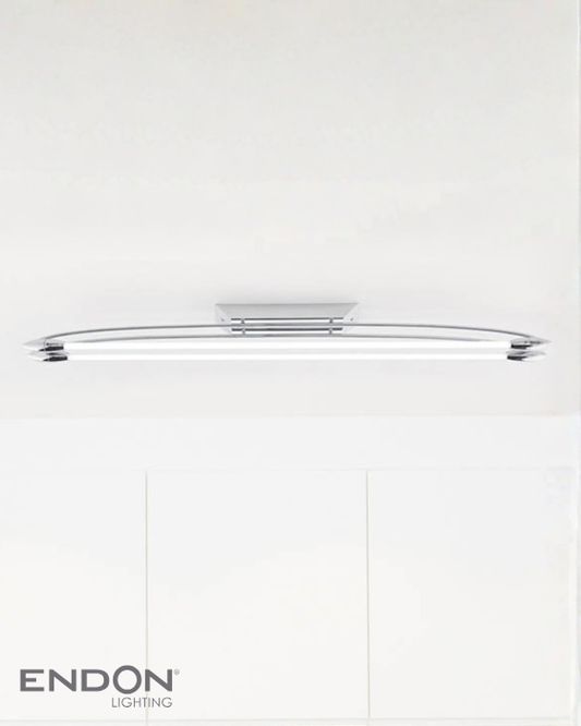 Endon Harper 2 Light Polished Chrome LED Flush