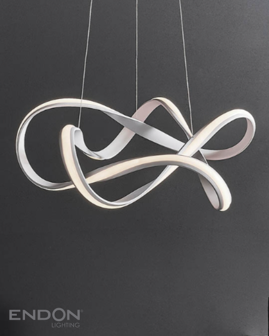 Endon Synergy Flowing White LED Pendant