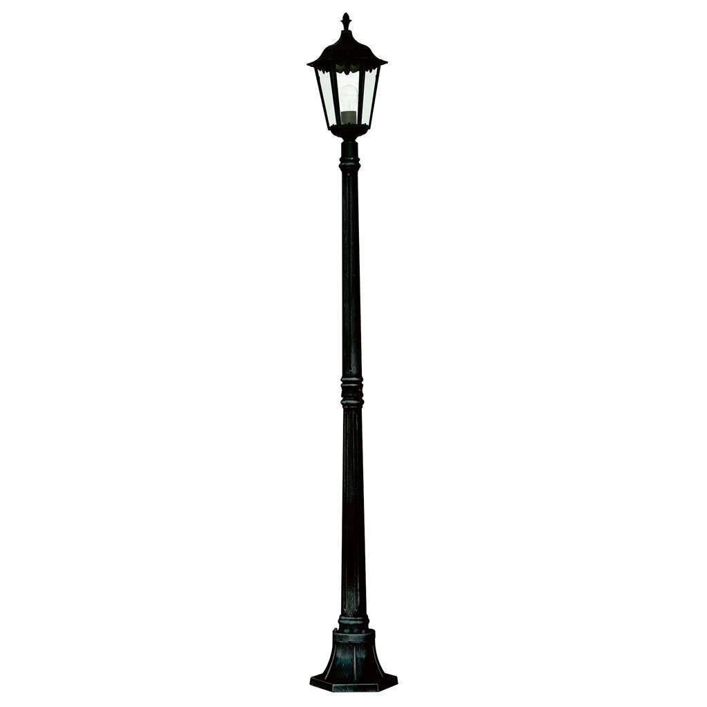 Searchlight Alex IP44 Silk Black & Metal Outdoor Post Light