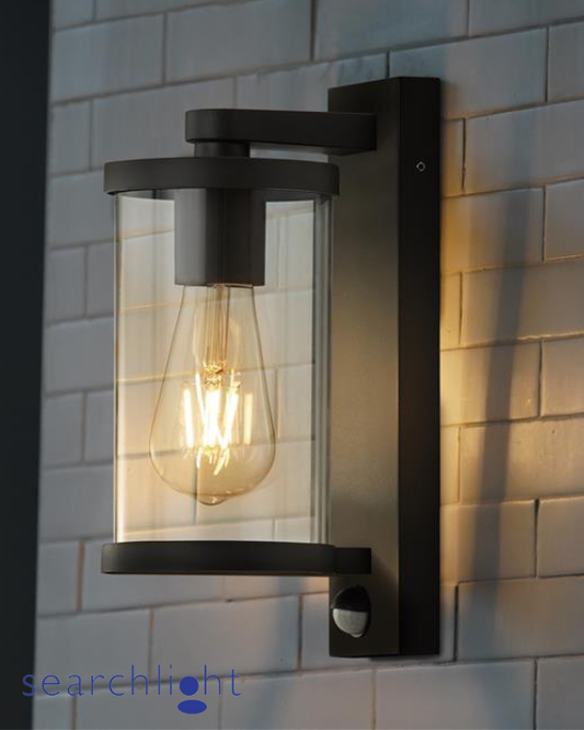 Searchlight Bakerloo Outdoor Black Metal & Polycarbonate Wall Light