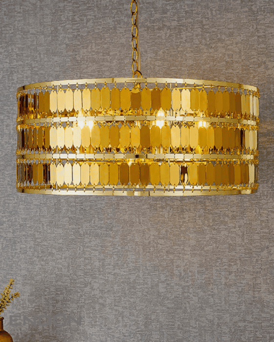 Endon Eldora 5 Light Gold Pendant