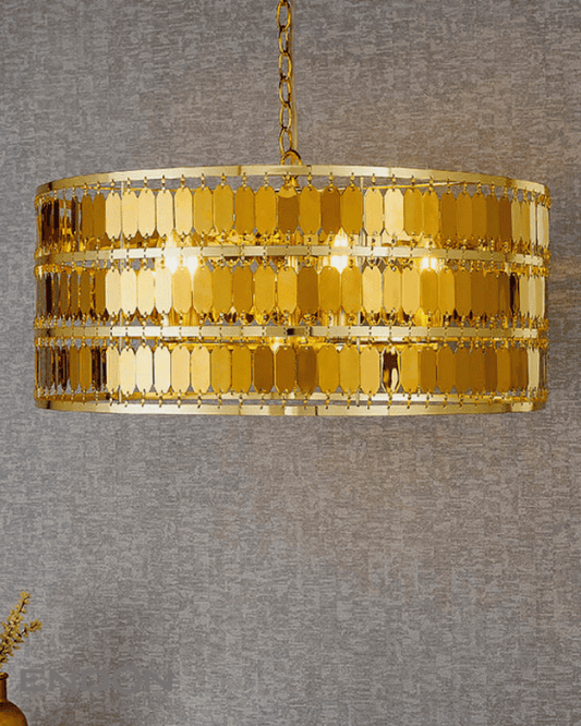 Endon Eldora 5 Light Gold Pendant