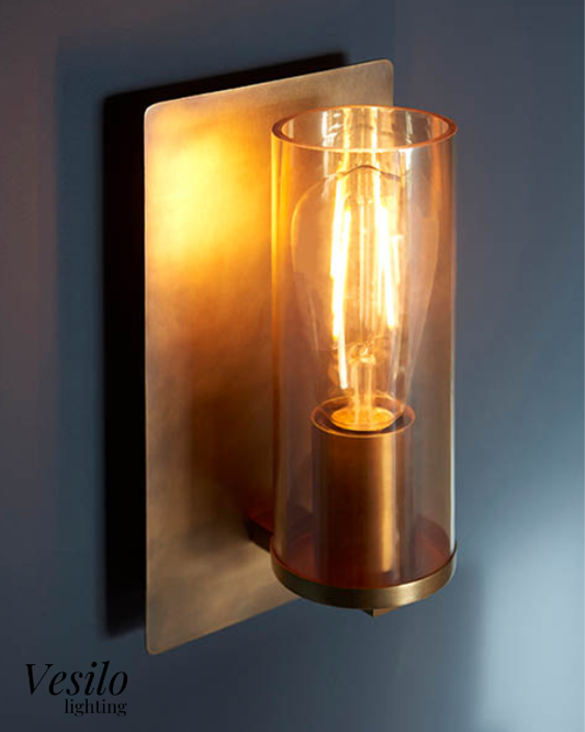 Vesilo Lighting Patina Antique Brass Wall Light