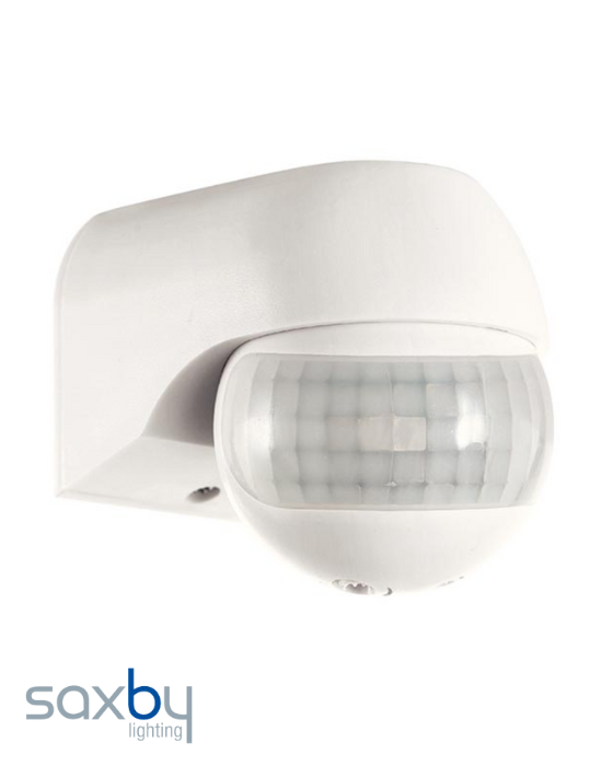 Saxby PIR Outdoor White Security Detector IP44 Wall Sensor