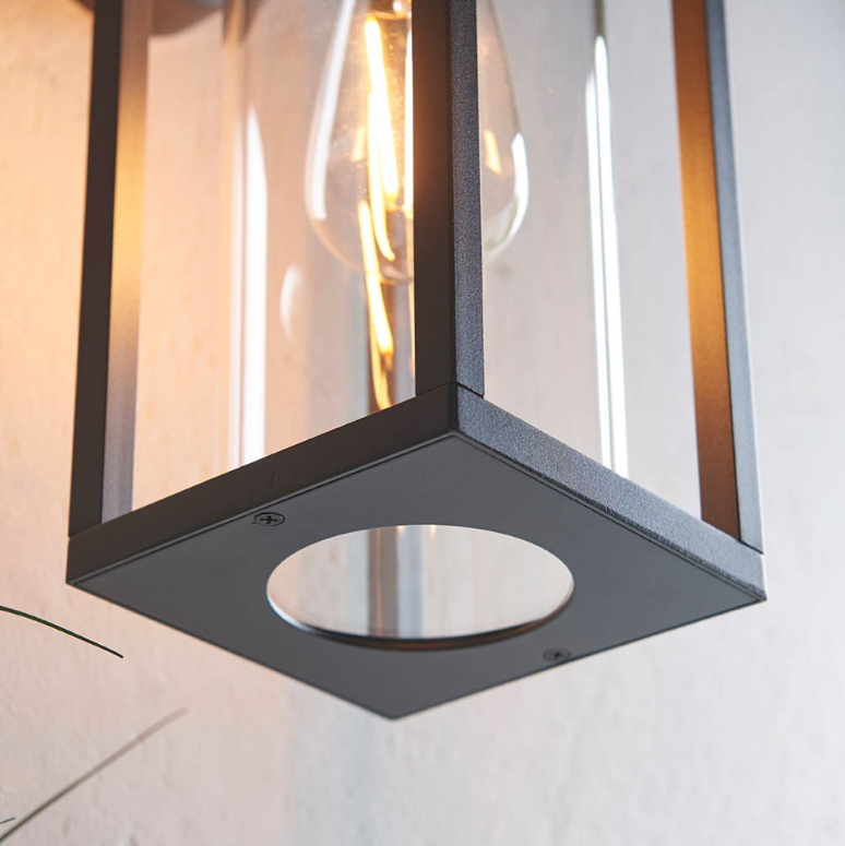 Endon Hamden Black Outdoor Wall Light