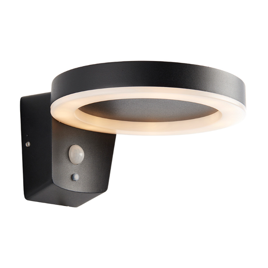 Endon Ebro Outdoor Solar Power & PIR Wall Light