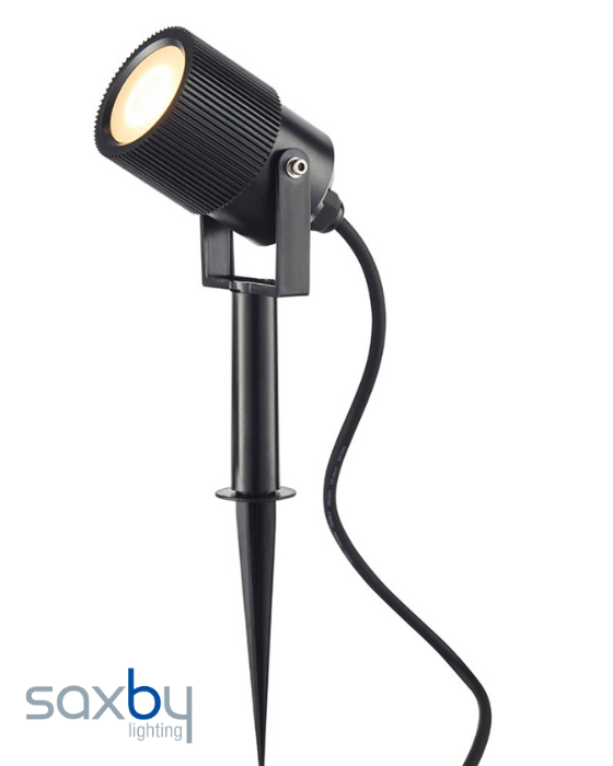 Saxby Triton Black Outdoor IP65 5W Spike Light