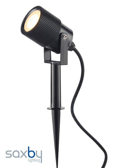 Saxby Triton Black Outdoor IP65 5W Spike Light