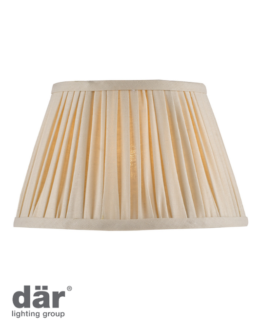 Dar Lighting Abigail Taupe Cotton 28cm Empire Shade
