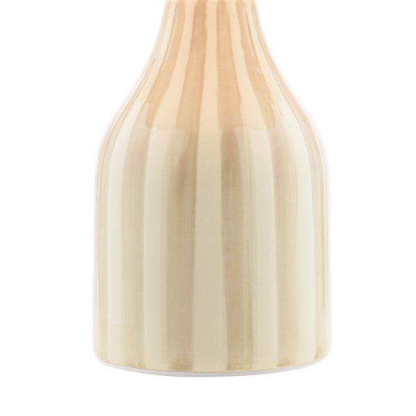 Dar Lighting Aimee Taupe Ceramic Table Lamp With Shade (Twin Pack)