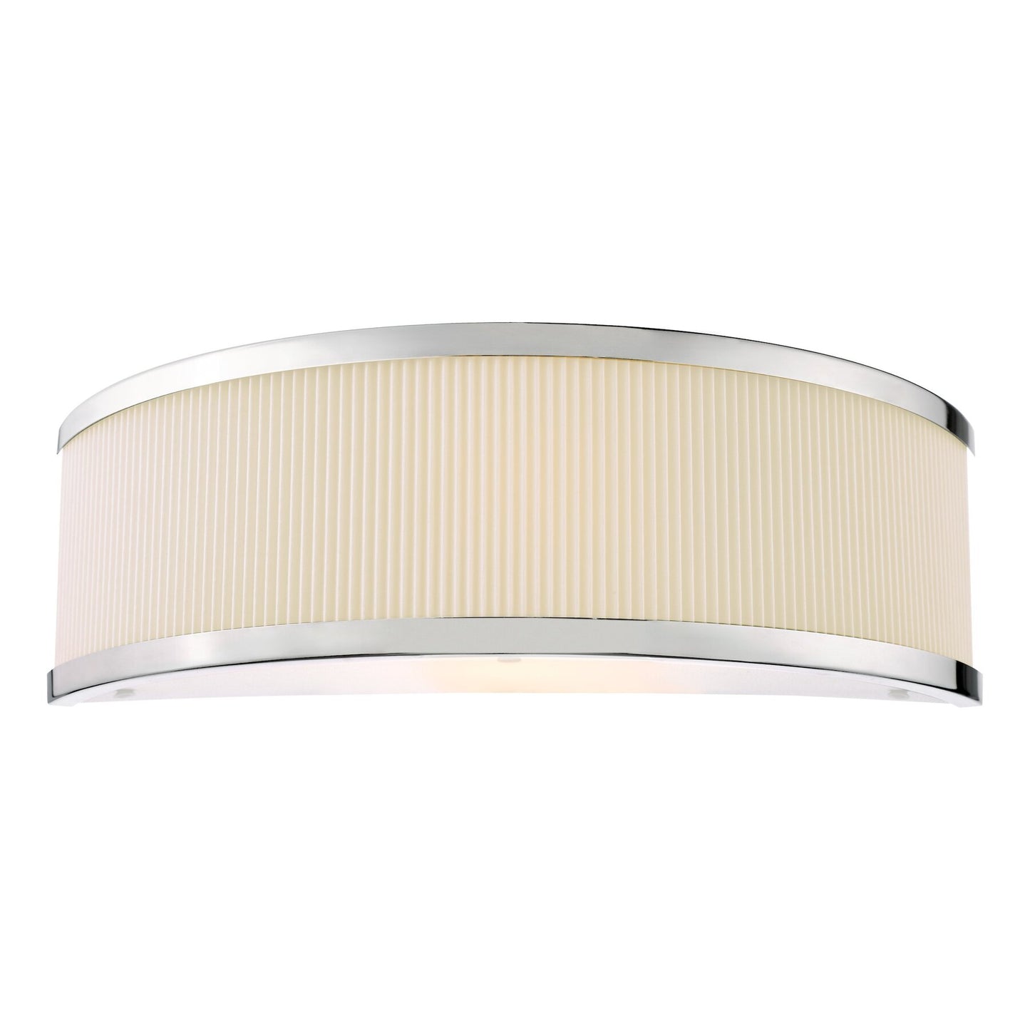 Dar Lighting Alvaro Polished Chrome Wall Light With Ivory Shade