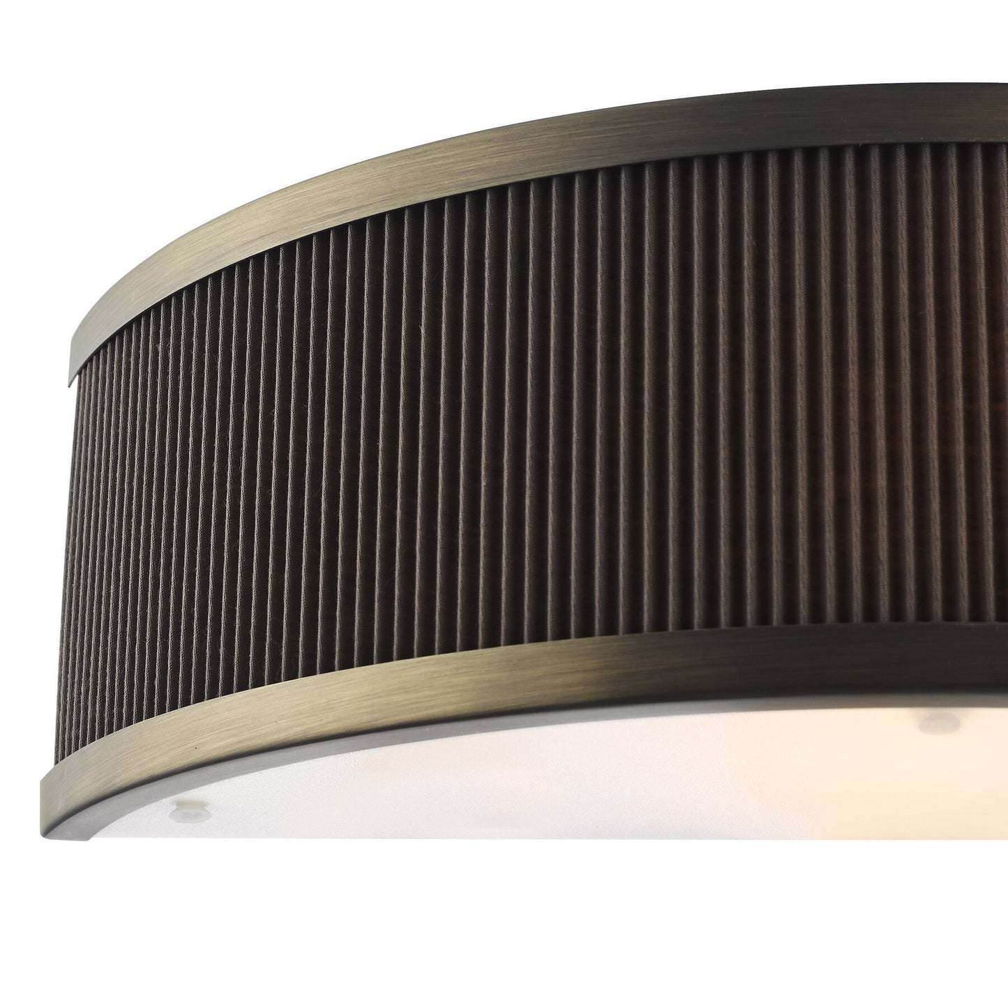 Dar Lighting Alvaro Antique Bronze Wall Light With Brown Shade