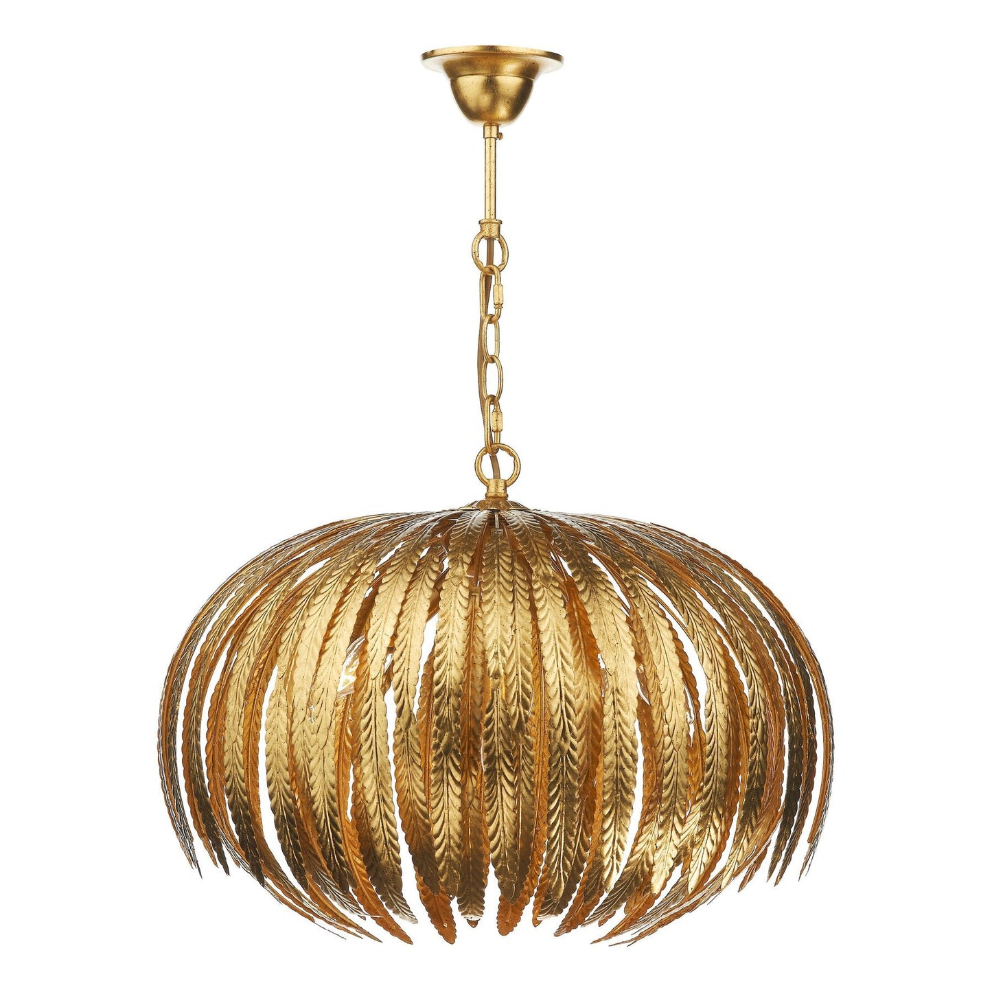 Dar Lighting Atticus 5 Light Gold Pendant
