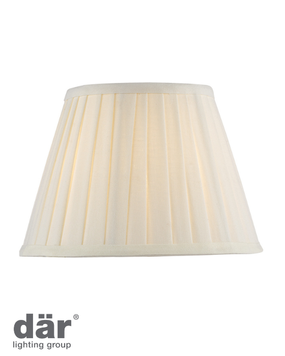 Dar Lighting Aviara Ivory Cotton 25cm Empire Shade