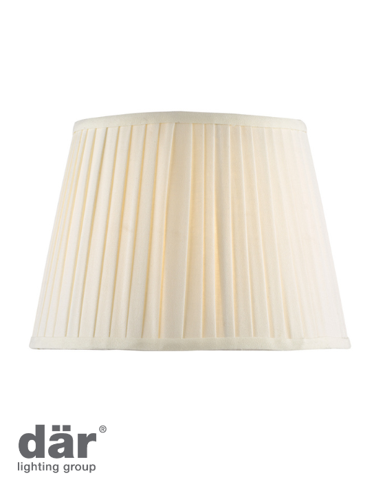 Dar Lighting Aviara Ivory Cotton 32cm Empire Shade
