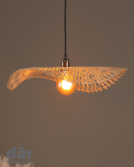 Dar Lighting Deja Natural Rattan Easy Fit Pendant