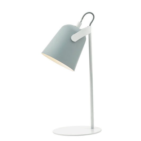 Dar Lighting Effie Soft Matt Grey & White Table Lamp