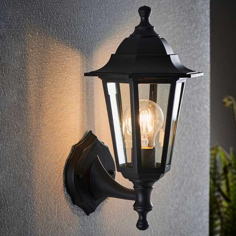 Endon Bayswater Black Outdoor Wall Light
