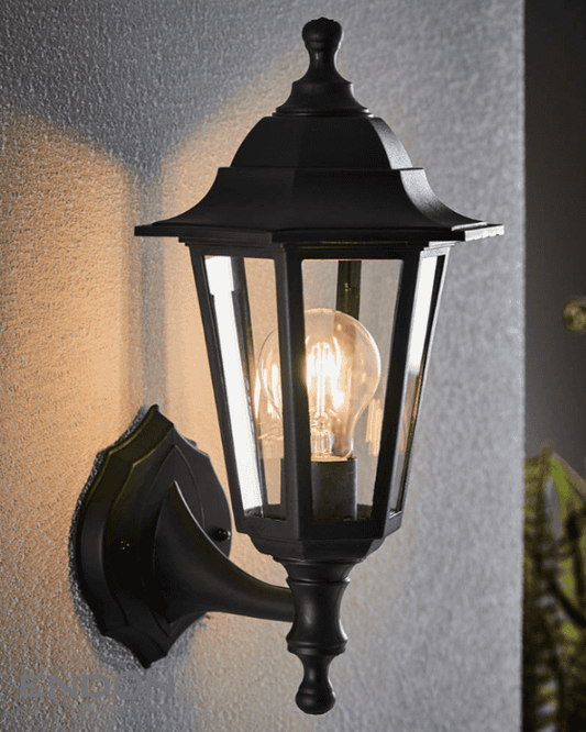 Endon Bayswater Black Outdoor Wall Light