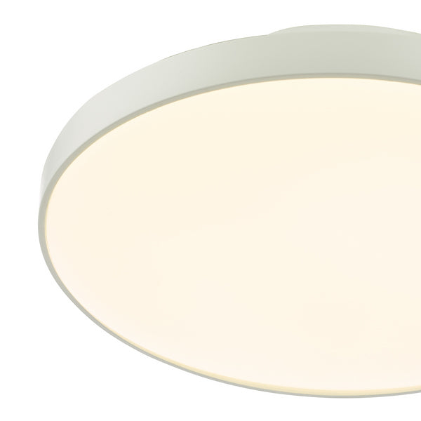 Dar Lighting Essien White Bathroom LED IP44 Flush
