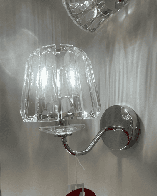 EX-DISPLAY Laura Ashley Capri Polished Chrome & Crystal Wall Light