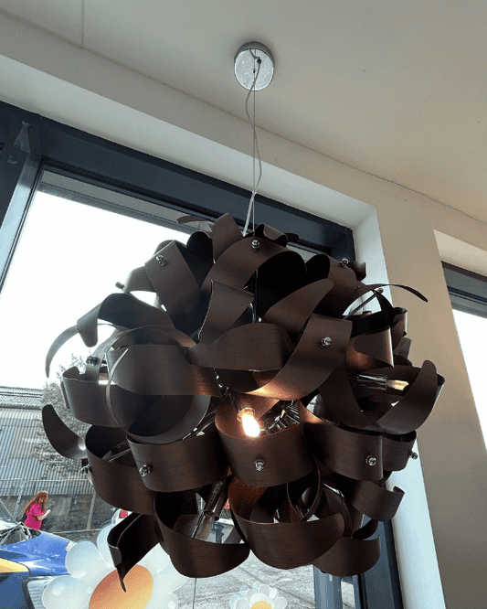 EX-DISPLAY Dar Lighting Rawley 12 Light Brushed Copper Pendant