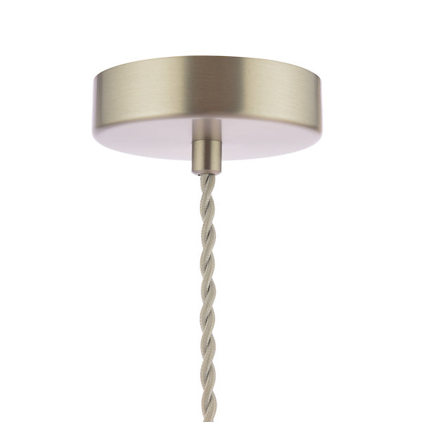 Dar Lighting George 1 Light E27 Antique Chrome Suspension