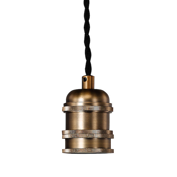Dar Lighting George 1 Light E27 Antique Bronze Suspension