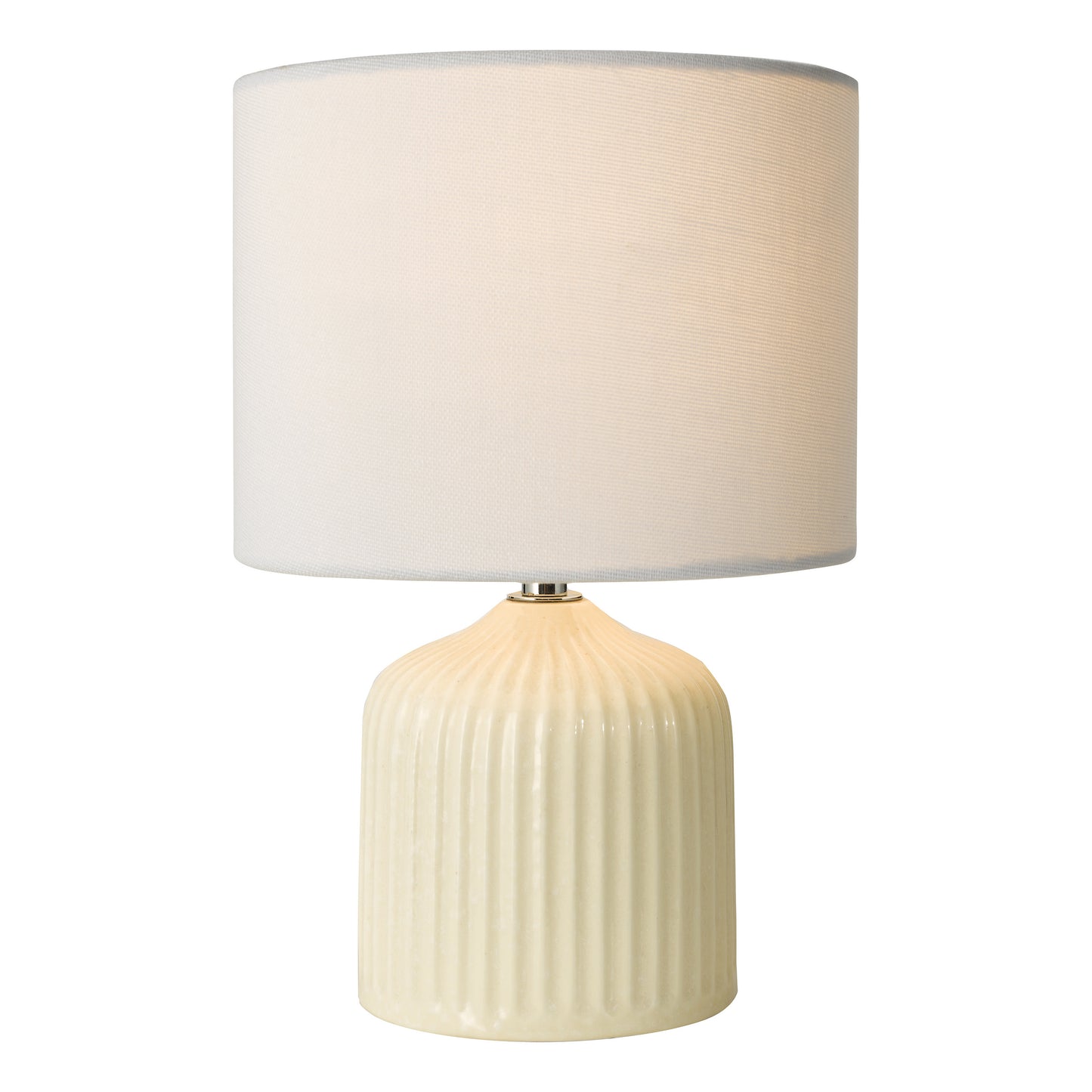 Dar Lighting Gigi Cream Table Lamp With Shade (Twin Pack)