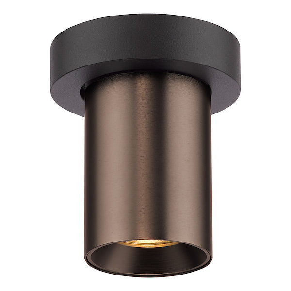 Dar Lighting Hiro Satin Bronze & Matt Black Single Spotlight