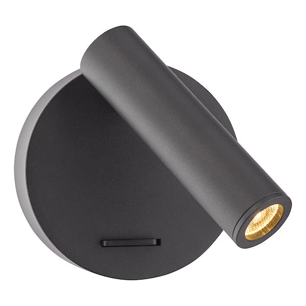 Dar Lighting Itala Matt Black LED Single Spotlight