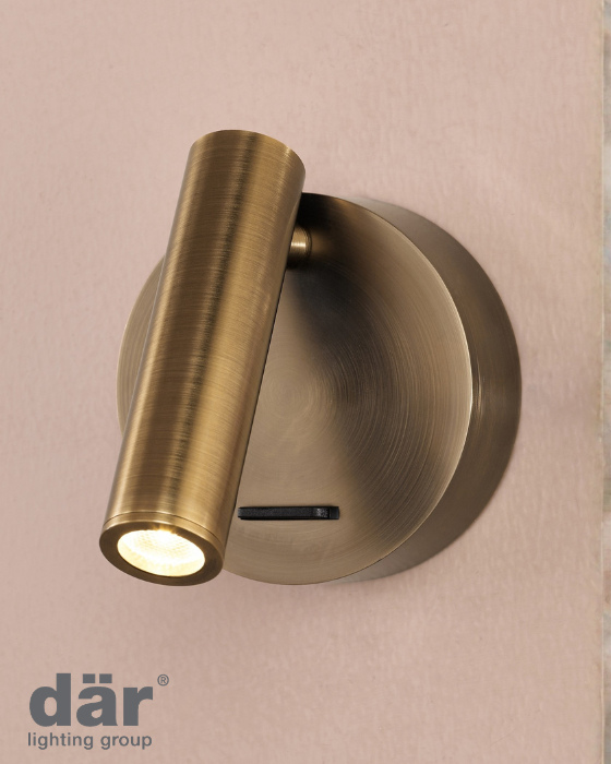 Dar Lighting Itala Antique Bronze LED Single Spotlight