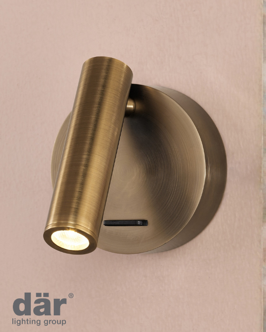 Dar Lighting Itala Antique Bronze LED Single Spotlight