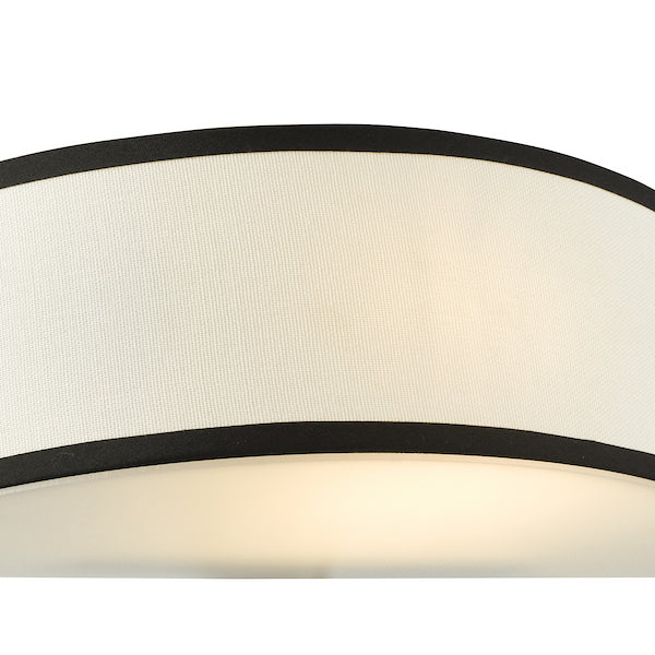 Dar Lighting Jemima White & Frosted Acrylic Wall Light With Shade